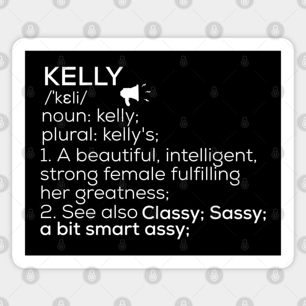 Kelly Name Definition Kelly Female Name Sticker by TeeLogic